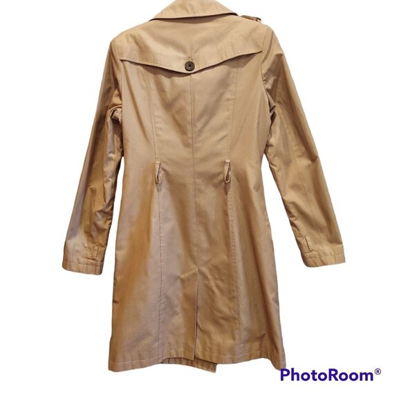 Victorias Secret Womens 4 Double Breasted Trench Coat Belted Jacket FLAW no belt - Picture 2 of 16